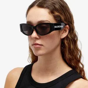 FINAL PRICE NEW BALENCIAGA BB0258S 001 SUNGLASSES NEW BALENCIAGA BB0258S 001 UNISEX BLACK OVERSIZED SUNGLASSES  main image 4